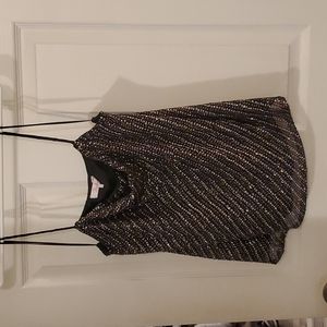 Ladies size large beaded with sequins tank top.